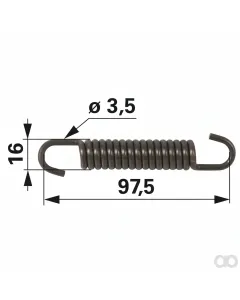 Prillinger - 00183389 - Feder fuer Bremsbacke Passend Zu