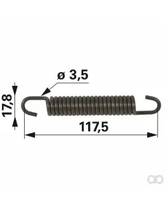 Prillinger - 00183390 - Feder fuer Bremsbacke Passend Zu