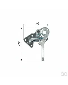 Prillinger - 00184011 - Kipperverschluss Stangen Verzinkt