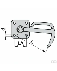 Prillinger - 00184019 - Buegelverschluss Stangen Ohne Oese