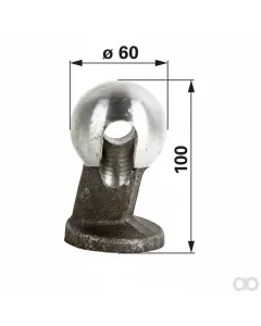 Prillinger - 00184180 - Kugel 60 Mm mit Langloch Stangen