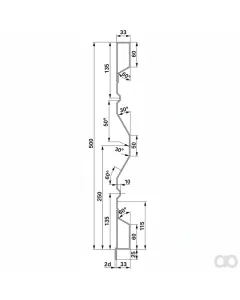 Prillinger - 00185031 - Aufsatzstahlbordwand 500X2,0 M