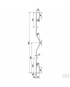 Prillinger - 00185032 - Aufsatzstahlbordwand 600X2,0 M
