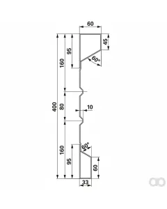 Prillinger - 00185041 - Stahlbordwand 400X2,0X5000 Mm