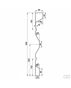 Prillinger - 00185044 - Stahlbordwand 500X2,0X5000 Mm