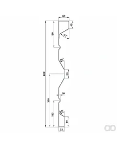 Prillinger - 00185049 - Stahlbordwand 600X2,0X4500 Mm