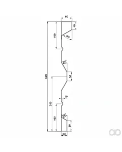 Prillinger - 00185053 - Stahlbordwand 600X2,5X5000 Mm