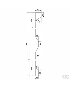 Prillinger - 00185054 - Stahlbordwand 600X2,5X6000 Mm