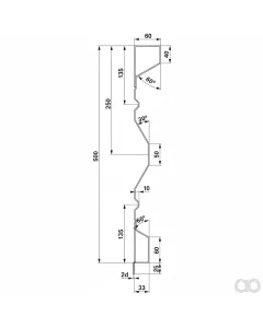 Prillinger - 00185085 - Aufsatzstahlbordwand 500X2,0X6