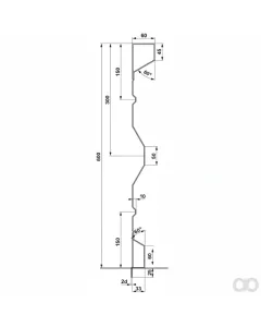 Prillinger - 00185089 - Aufsatzstahlbordwand 600X2,0X4