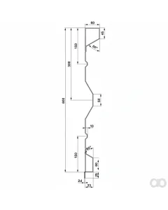 Prillinger - 00185090 - Aufsatzstahlbordwand 600X2,0X5