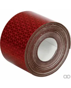 Prillinger - 00186037 - Reflexfolie Rot Rolle 10M Gemaess