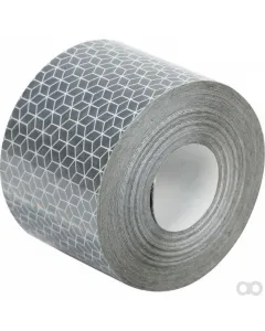 Prillinger - 00186038 - Reflexfolie Weiss Rolle 10M Gemaess