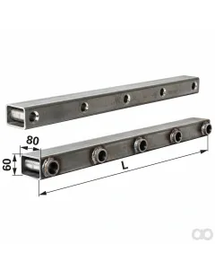 Prillinger - 00190208 - Zinkentraeger fuer 8 Zinken 1390 Mm
