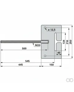 Prillinger - 00190309 - Kranaufhaengung M20 545 Mm Ipe