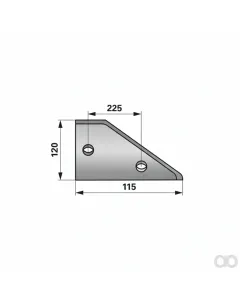 Prillinger - 00210065 - Anlage Vorderteil Rechts/Stangen