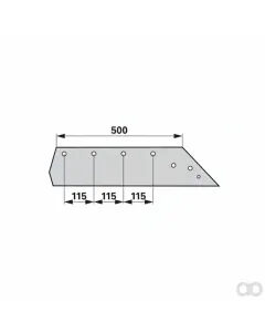 Prillinger - 00216536 - Wechselspitzschare Rechts Anstelle