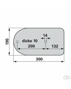 Prillinger - 00220322 - Gleitplatte rechts/Stangen Anstelle