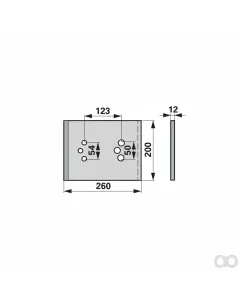 Prillinger - 00220411 - Gleitplatte Re/Li Anstelle Von