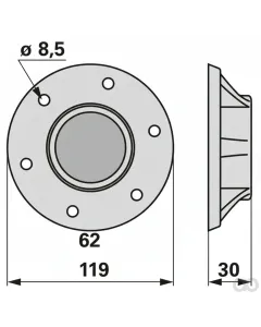 Prillinger - 00220542 - Lagerschale Ohne Bohrung Anstelle