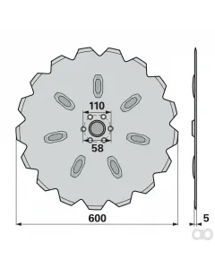 Prillinger - 00225526 - Sechscheibe 600 mm Anstelle Von