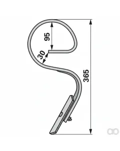Prillinger - 00230710 - Garezinke Gebogen Mit Schare 2