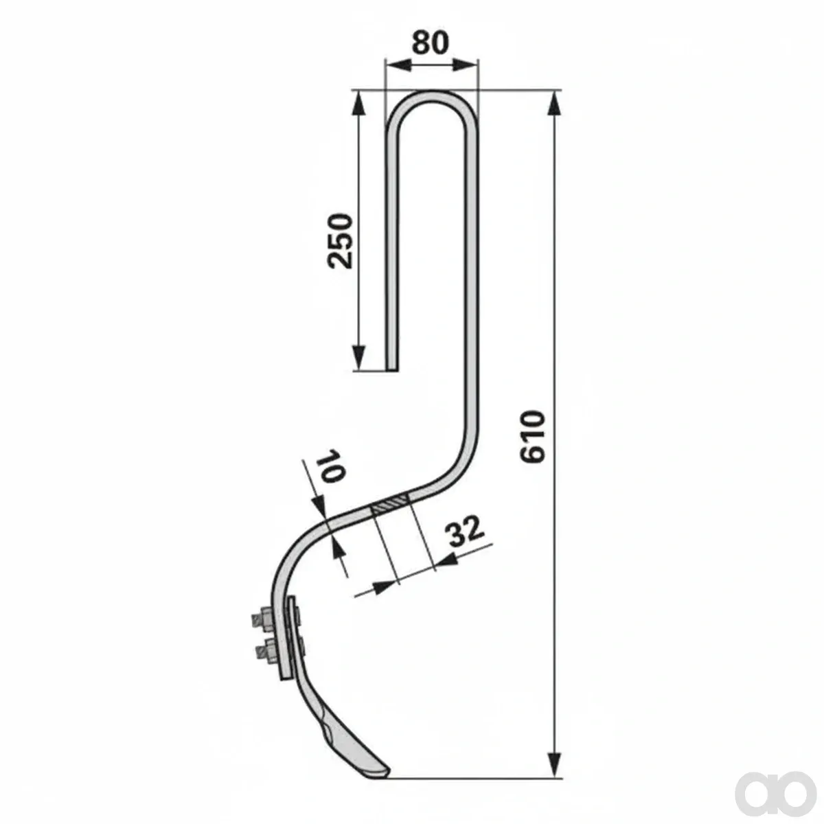 Prillinger - 00230840 - Spurlockererzinke 32X10X610