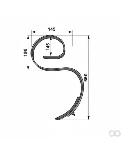 Prillinger - 00231021 - Kultureggenzinke 32X12X660 Ein