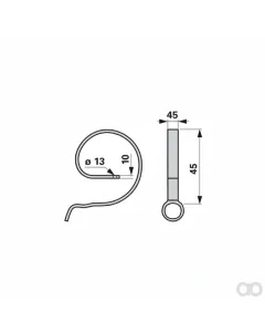 Prillinger - 00231052 - Verstaerkungsfeder 45X10