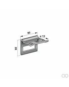 Prillinger - 00231070 - Zinkenhalter Fuer Rahmen 50X50