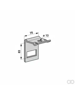 Prillinger - 00231071 - Zinkenhalter Fuer Rahmen 60X60