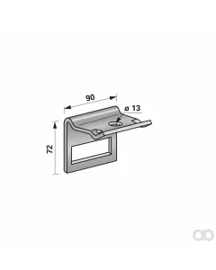 Prillinger - 00231072 - Zinkenhalter Fuer Rahmen 60X60