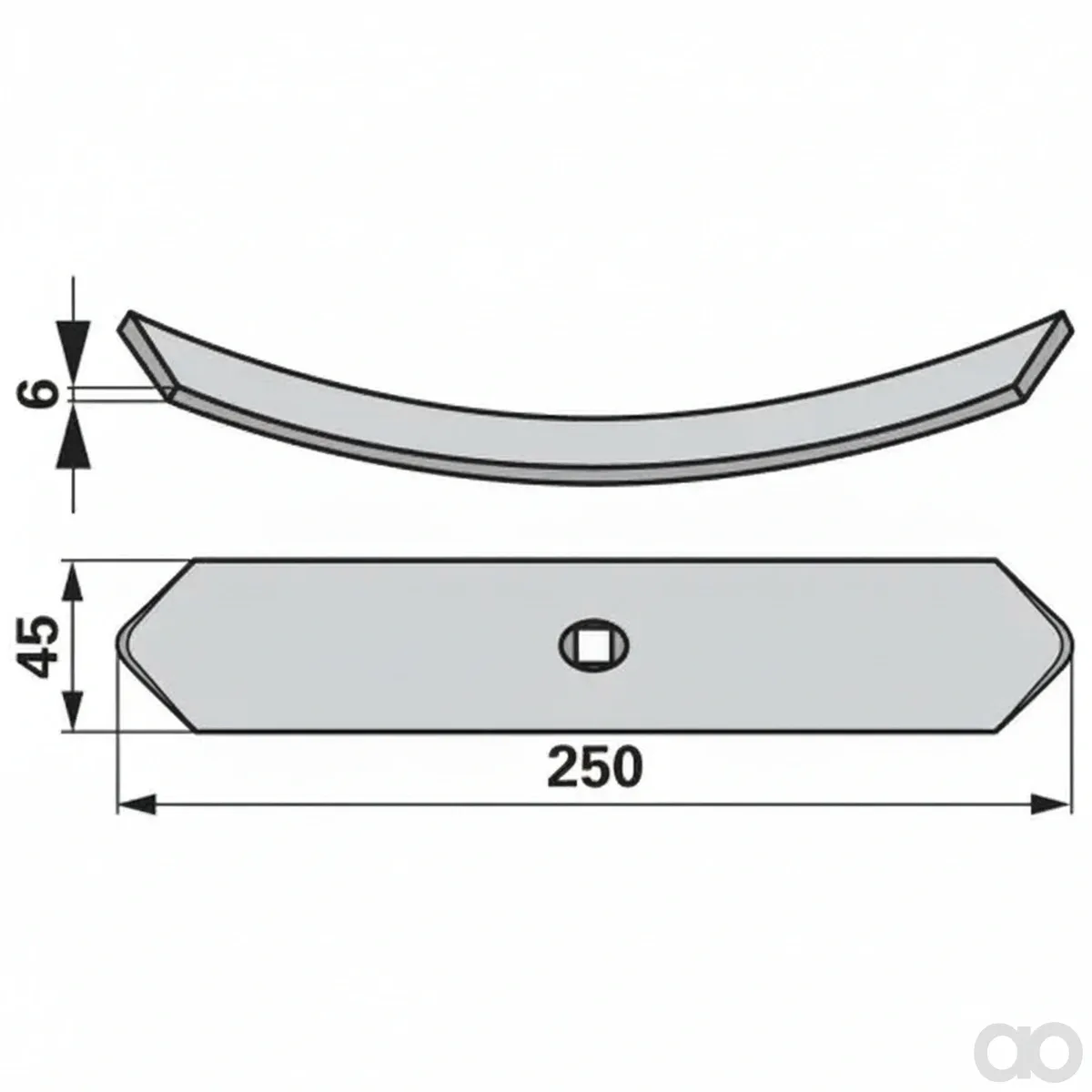 Prillinger - 00231170 - Normalschare 45X6X250