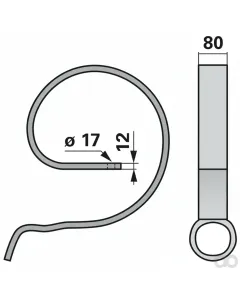 Prillinger - 00231673 - Verstaerkungsfeder 80X12
