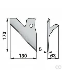 Prillinger - 00232238 - Halbschare Rechts Arbeitsbreite