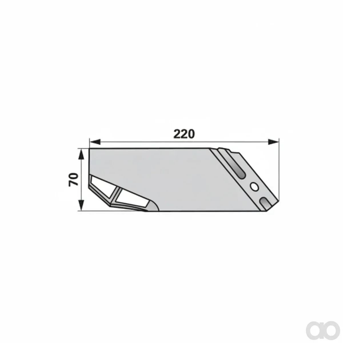 Prillinger - 00232284 - Haeufelschare Rechts L 220 H 70
