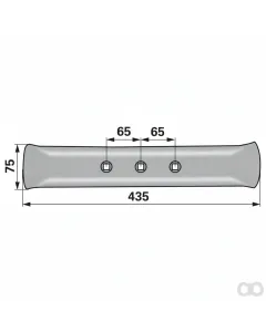 Prillinger - 00233130 - Stahlschare Arbeitsbreite 75x12