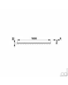 Prillinger - 00234121 - Zackenstab Laenge 1000