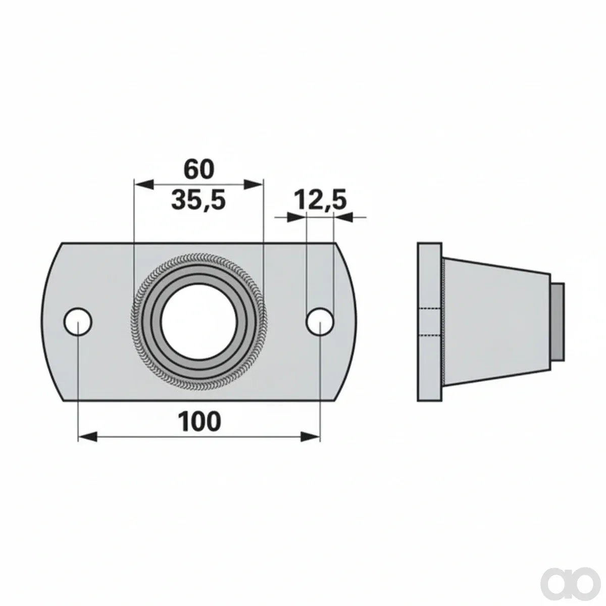 Prillinger - 00234172 - Kruemelwalzenlagerung Fuer Welle