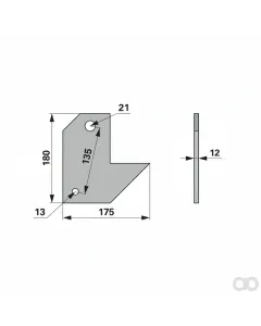 Prillinger - 00240206 - Schwergrubberstielhalter Fuer Rahmen