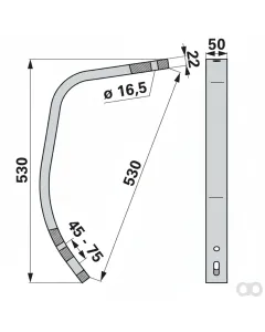 Prillinger - 00240412 - Unterfeder 50X22