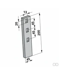 Prillinger - 00240563 - Verschleissteil Anstelle Von Vaederstad