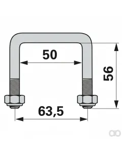 Prillinger - 00240567 - Buegelschraube 68x62 M12 System Goliath