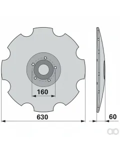 Prillinger - 00240629 - Eggenscheibe Gezahnt Anstelle