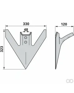 Prillinger - 00240647 - Gaensefusschare Breite 350 Loch
