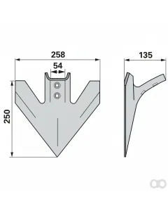 Prillinger - 00240650 - Gaensefusschare Breite 250 Loch