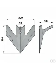 Prillinger - 00240651 - Gaensefusschare Breite 305 Loch