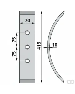Prillinger - 00240669 - Vorschare Anstelle Von Bottmer