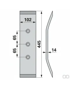 Prillinger - 00240728 - Grubberschare Arbeitsbreite 10