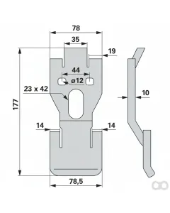 Prillinger - 00240804 - Verschlussplatte Anstelle von V